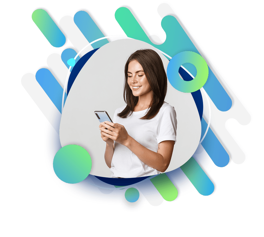 Girl with phone